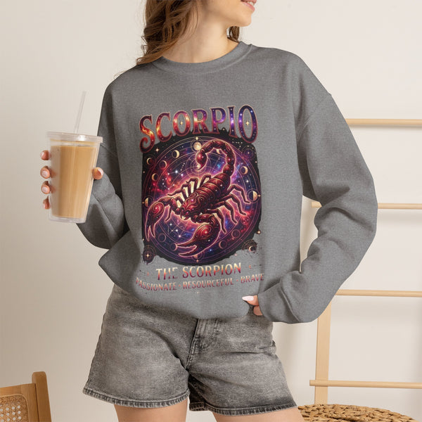 Scorpio Zodiac Scorpion Graphic Sweatshirt | Astrology Crewneck
